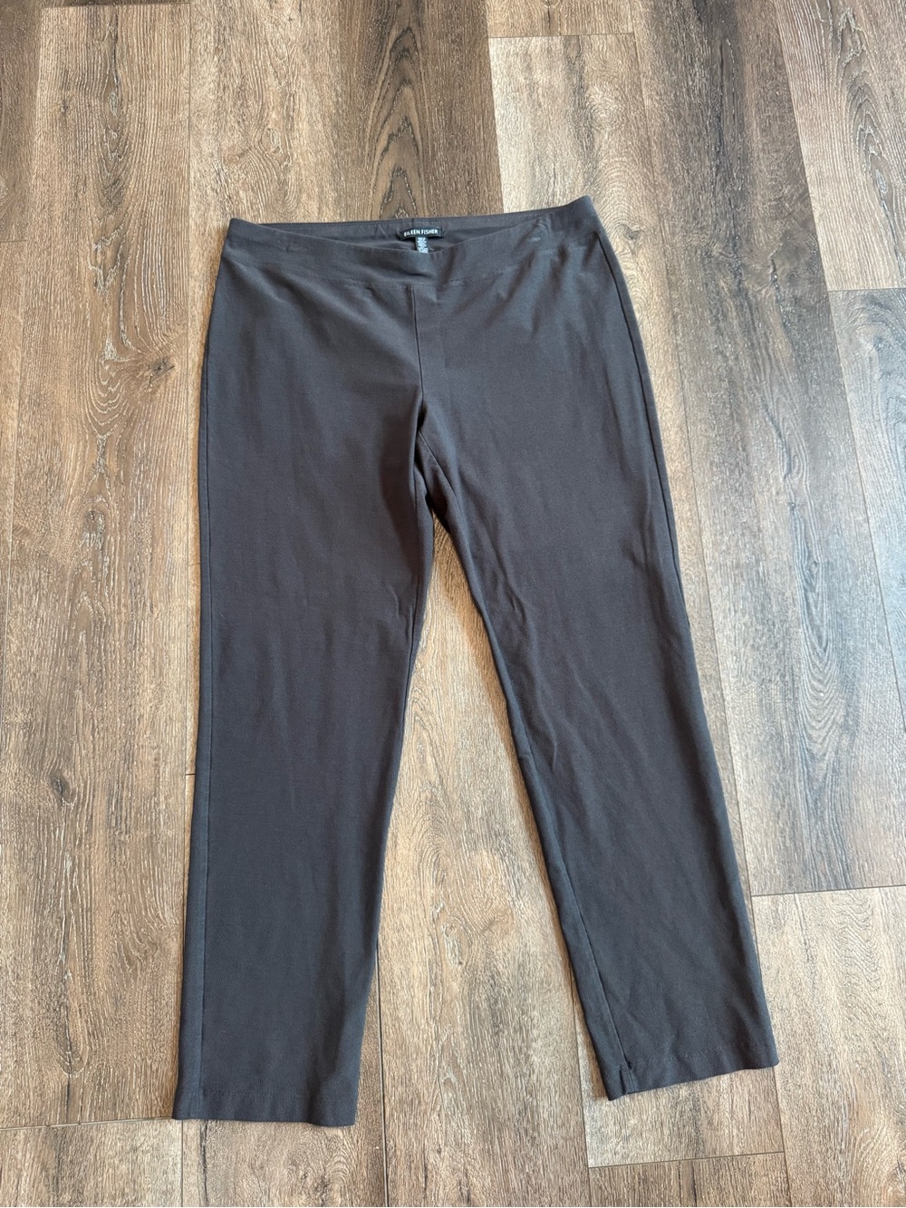 Eileen Fisher Brown Slim Straight Pants Women’s Size Medium